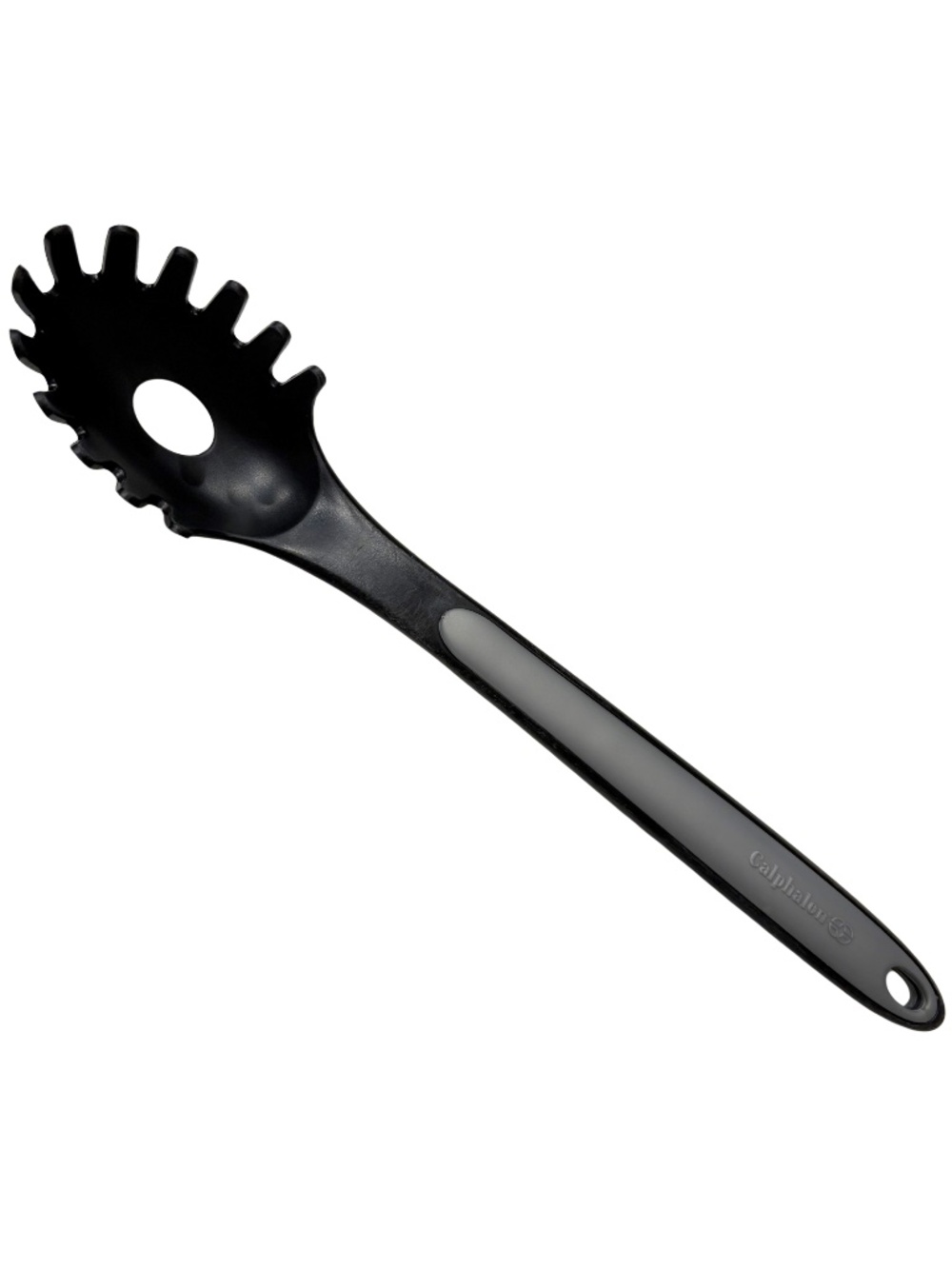 Calphalon 13" Black and Gray Nylon Plastic Spaghetti Fork Cooking Serving Spoon